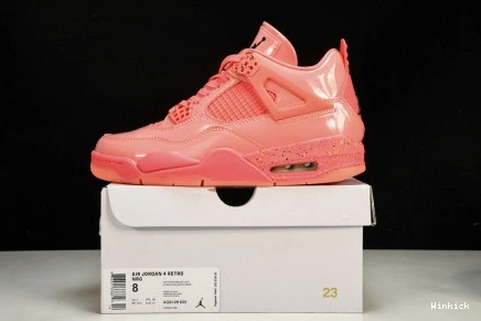 PUNCH 4 JORDAN RETRO AQ9128-600 WMNS AIR BLACK-VOLT' 'HOT NRG 0801